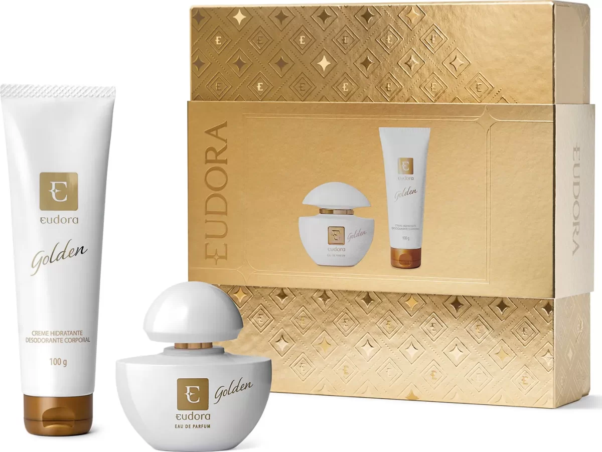 Eudora - Kit Golden: Eau De Parfum 35ml + Creme Hidratante Desodorante Corporal 100g - Imagem 1