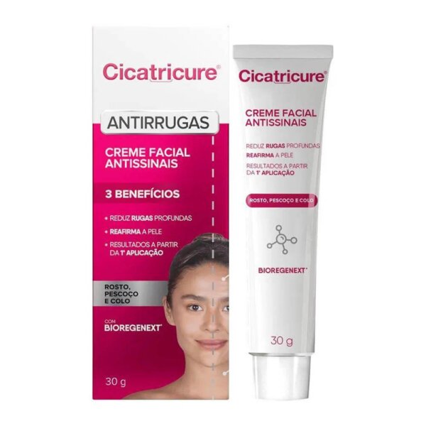 Cicatricure Antirrugas - Creme Facial Antissinais 30g