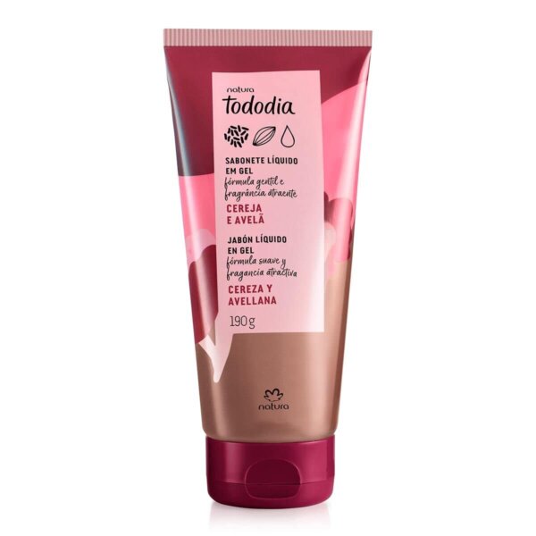 Natura - Sabonete Líquido Gel Cereja e Avelã Todo Dia Natura 190g