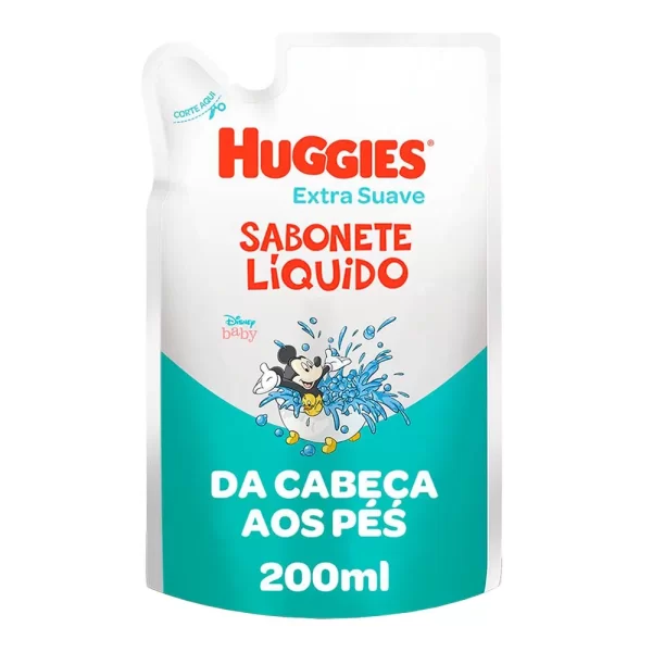 Huggies - Sabonete Líquido Extra Suave Refil 200ml