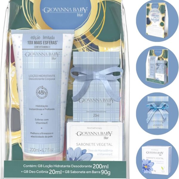 Giovanna Baby - Kit Blue - Colônia, Hidratante e Sabonete
