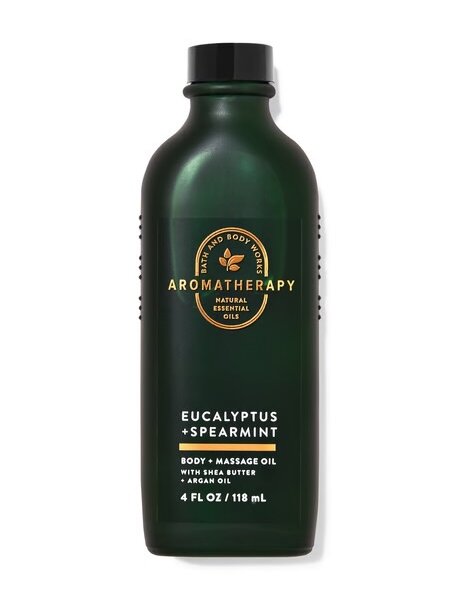 BBW - Aromatherapy Body Massage Oil - Eucalyptus Spearmint 118ml