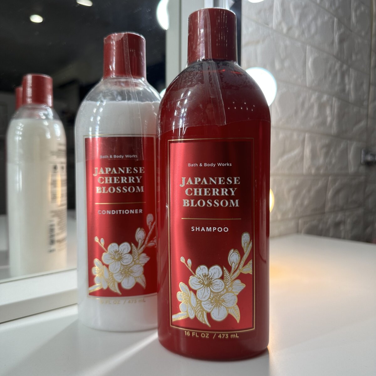 BBW - Japanese Cherry Blossom Shampoo & Condicionador 473ml - Imagem 1