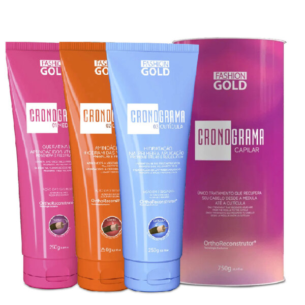 Fashion Gold - Kit Cronograma Capilar - 500g