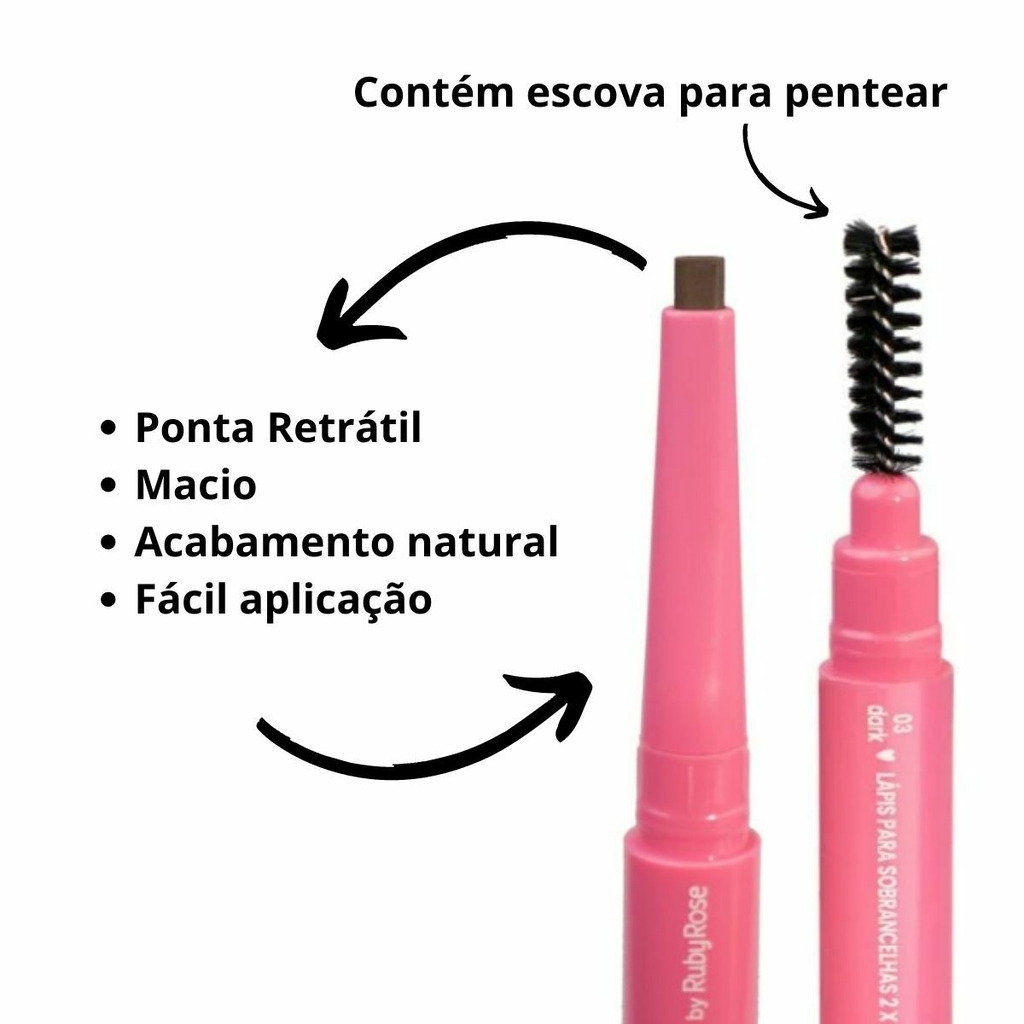 Melu - Lápis De Sobrancelha 2x1 - Imagem 3