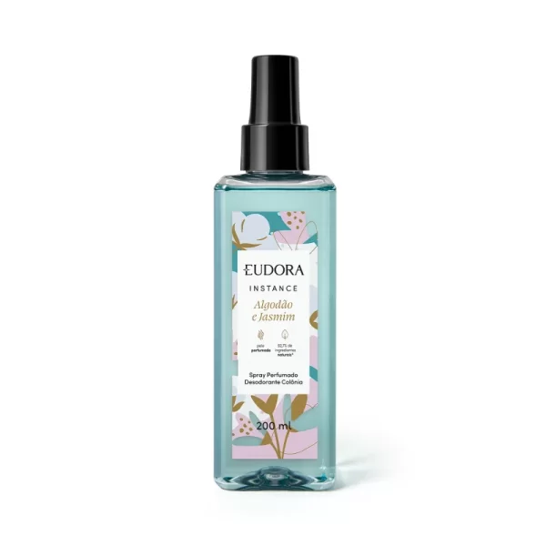 Eudora - Spray Perfumado Colônia Instance Algodão e Jasmim 200ml