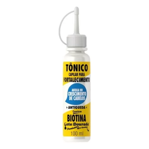 Gota Dourada - Tônico Capilar Para Fortalecimento Biotina - 100ml
