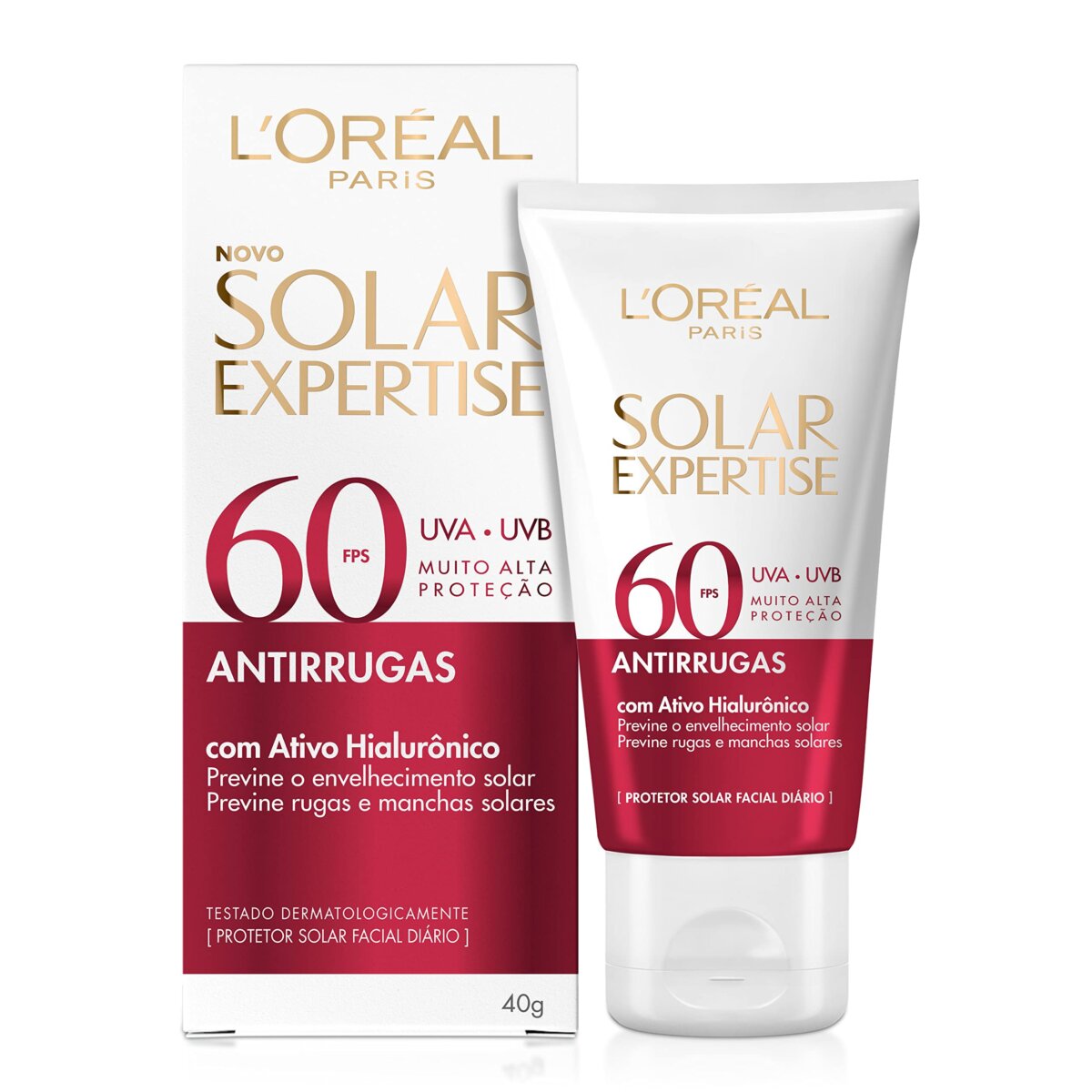 Loreal - Solar Expertise Antirrugas FPS 60 - 40g - Imagem 1
