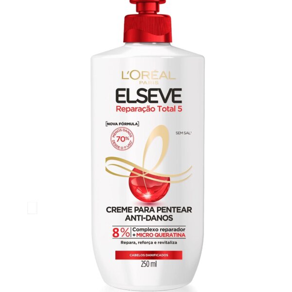 Elseve - Reparação Total Creme Para Pentear Anti-Danos  250ml