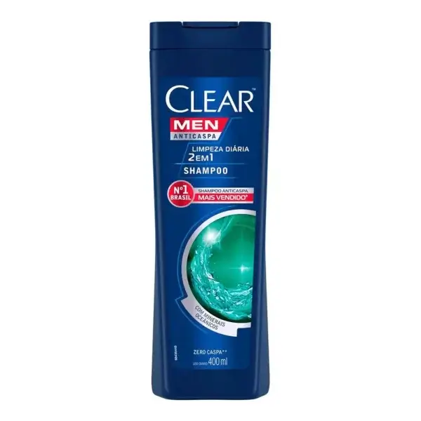 Clear - Shampoo Limpeza Diária 2 em 1 - 400ml