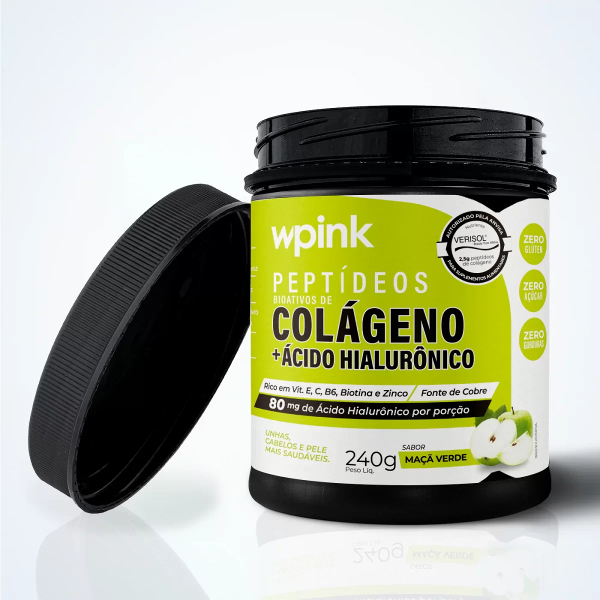 WPink - Colágeno de Maçã Verde 240g - Imagem 1