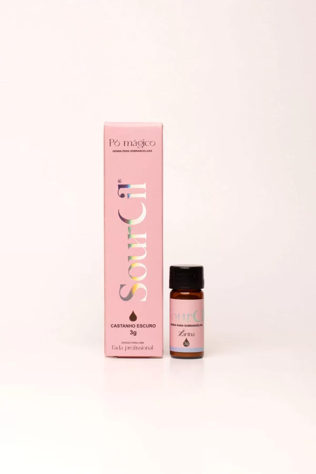 Sour Cil - Henna Para Sombrancelha - Castanho Escuro 3g - Imagem 1