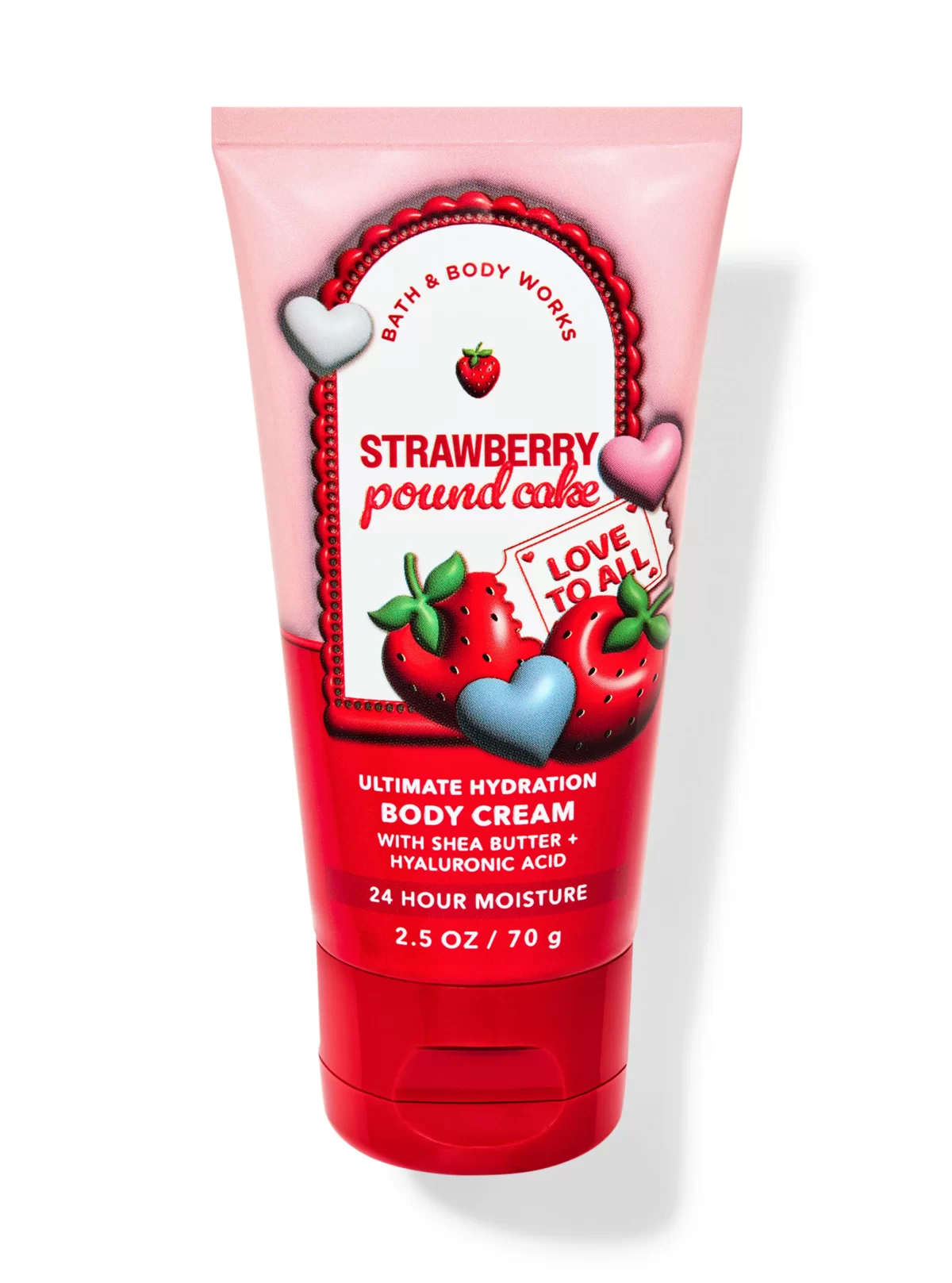 BBW - Strawberry Pound Cake Body Cream Mini  70g - Imagem 1