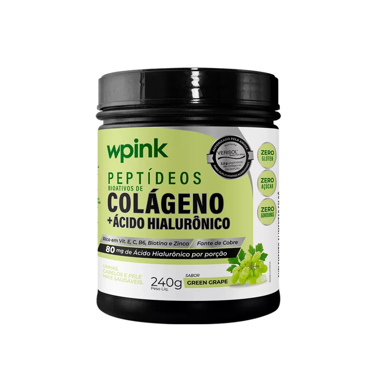 WPink - Colágeno de Uva Verde 240g - Imagem 1