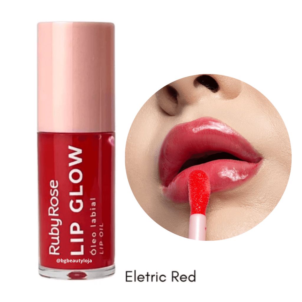 IMG_0280 Ruby Rose - Lip Glow Óleo Labial Eletric Red - Imagem 1