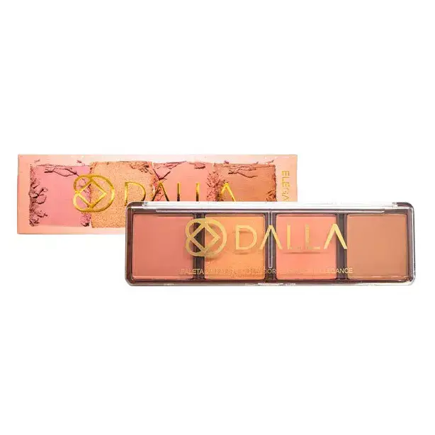 IMG_0281 Dalla - Paleta Blush, Iluminador e Contorno Elegance 14g - Imagem 1