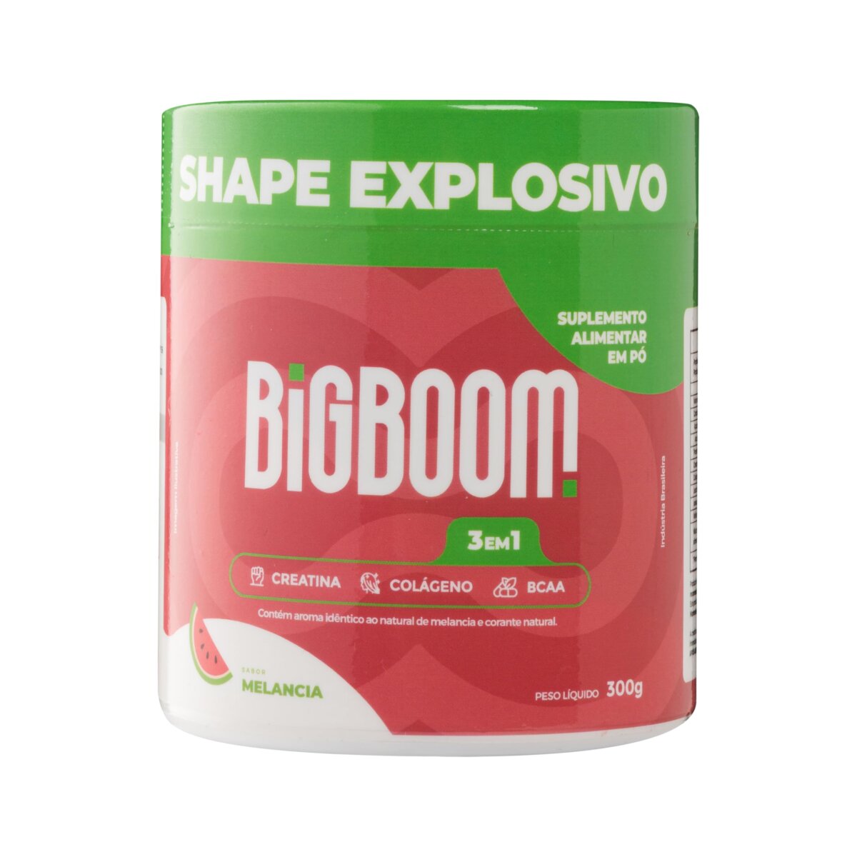 Big Boom Suplementos - Creatina 3 em 1 Melancia 300g - Imagem 1