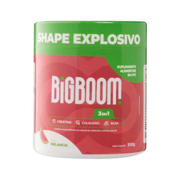 Big Boom Suplementos - Creatina 3 em 1 Melancia 300g