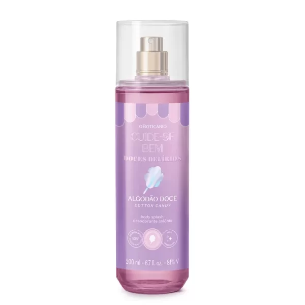 O Boticario - Cuide-se Bem Doces Delírios Algodão Doce: Body Splash 200ml