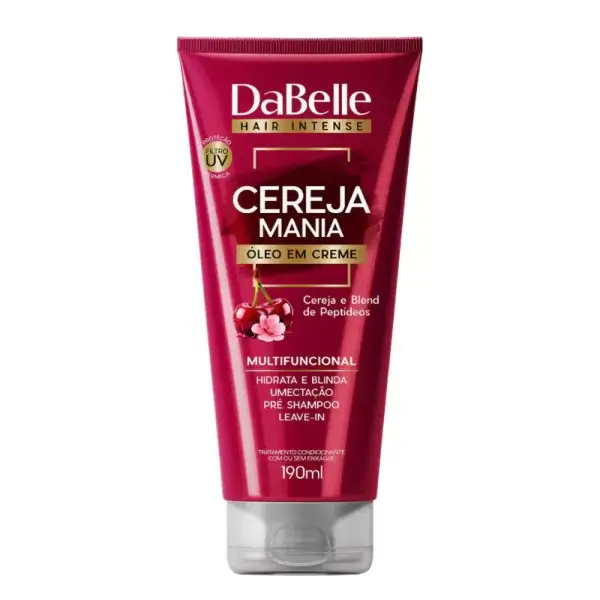 Dabelle - Óleo Creme Leave-in Cereja Mania 190ml