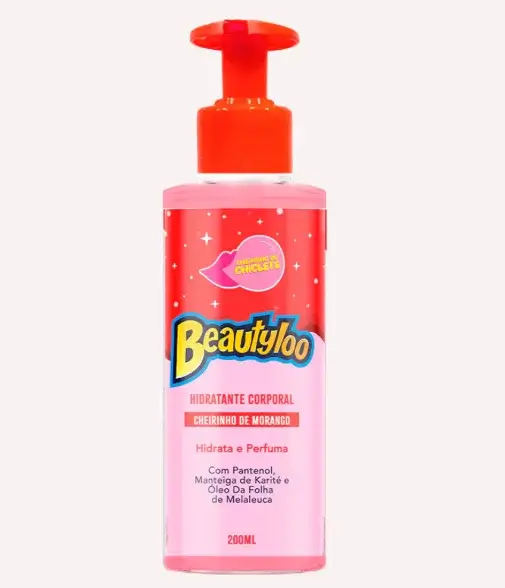 Face Beautiful - Hidratante Corporal Beautyloo Morango 200ml
