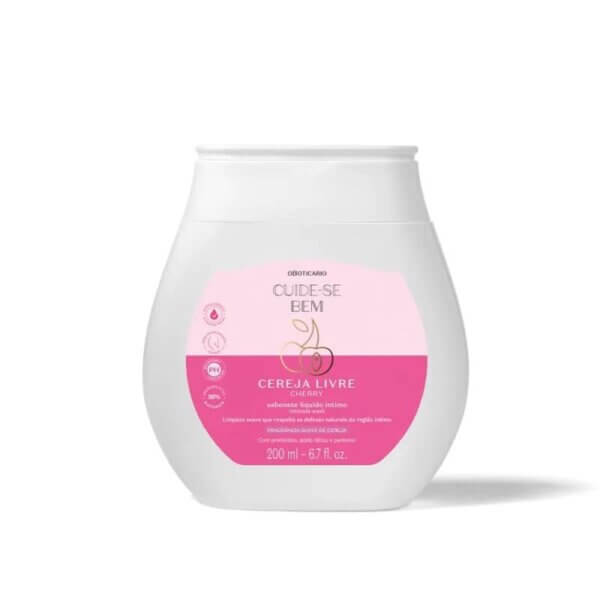 O Boticario - Cuide-se Bem Cereja Livre Cherry Sabonete Intimo 200ml