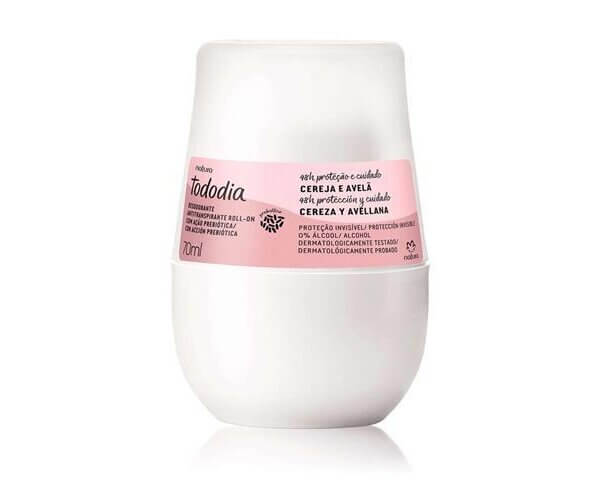 Natura - Desodorante Antitranspirante Roll-on Cereja e Avelã 70ml