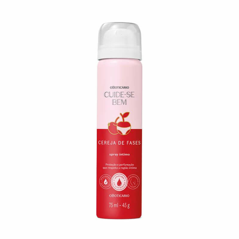 IMG_1171 O Boticario - Cuide-se Bem Cereja de Fases Cherry Spray Íntimo 75ml - Imagem 1