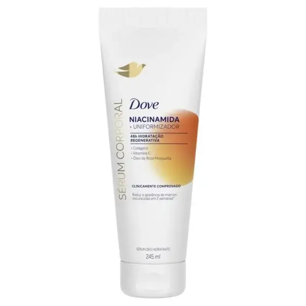 Dove - Sérum Corporal Hidratante Uniformizador | Niacinamida + Colágeno + Vitamina C + Óleo Rosa Mosqueta 180ml