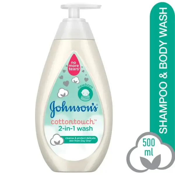 Johnsons - Toque de Algodão Shampoo e Corpo 500ml