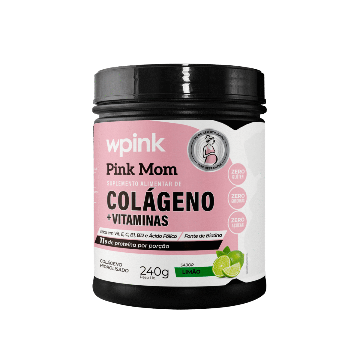 WPink - Colágeno Pink Mom de Limão 240g - Imagem 1