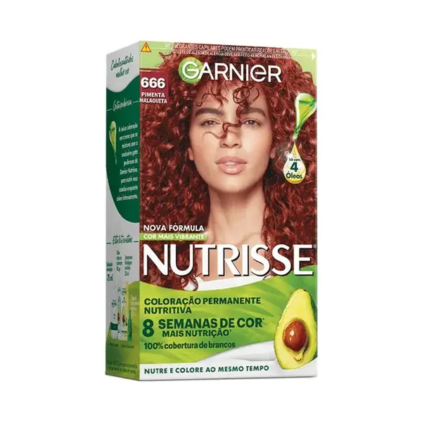 Garnier - Nutrisse Coloração Permanente | Pimenta Malagueta Cor 666
