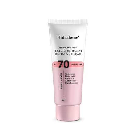 Hidrabene - Protetor Solar Facial Clareador 70fps Toque Seco 50g