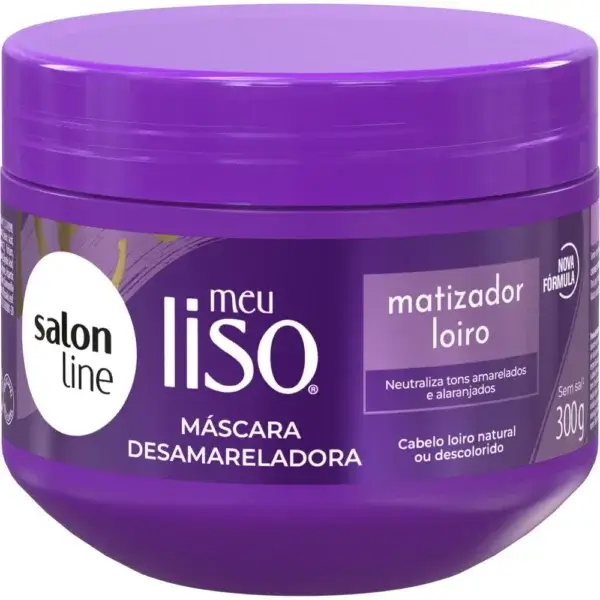 Salon Line - Meu liso Máscara Desamareladora 300g