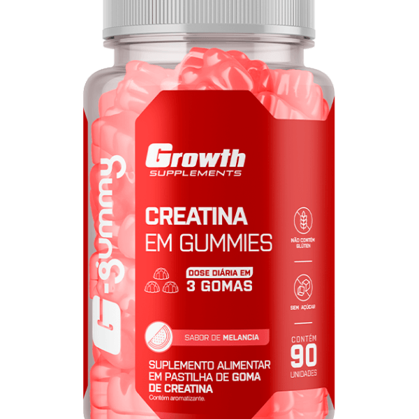 Growth - Creatina em Gummies Sabor Melancia | 90 Unidades